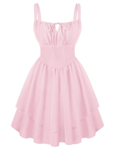 SCARLET DARKNESS Corset Mini Dress for Women Teens Grad Homecoming Sundress