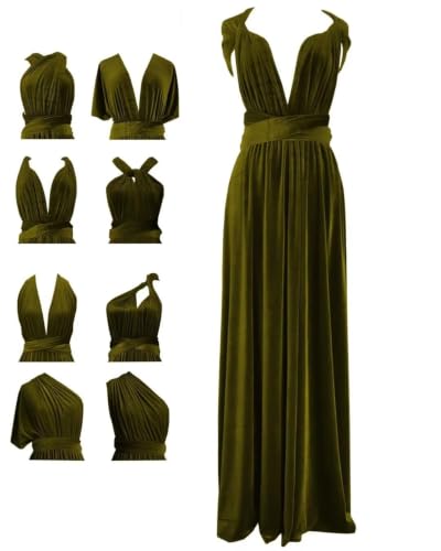 TPonline Women's Velvet Infinity Bridesmaid Dresses Clover-One Size