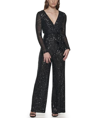 Eliza J Women's Jumpsuit, Black, 8