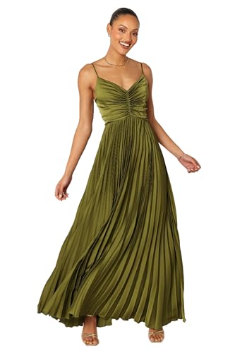 Petal & Pup Naira Pleated Maxi Dress - Palm Green 0