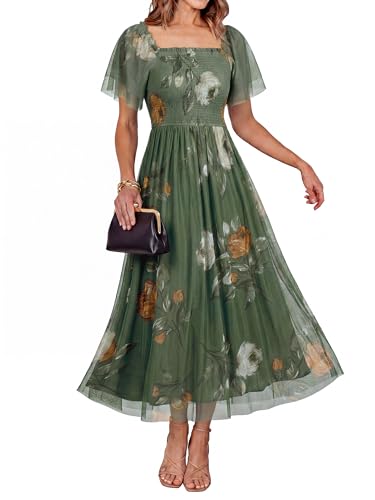 Simplee Womens Floral Maxi Dresses 2026 Summer Boho Wedding Guest Dress