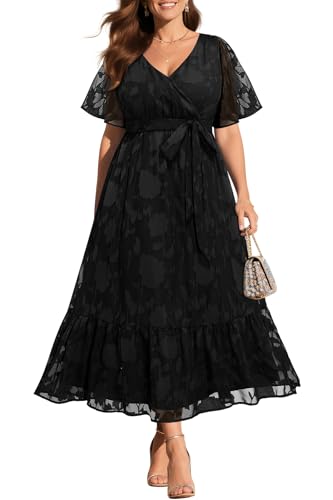Pinup Fashion Plus Size Black Funeral Formal Wedding Guest Cocktail Dress