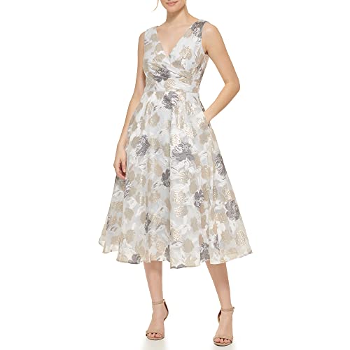 Eliza J Womens Dresses Dress,Ivory Gold, 14
