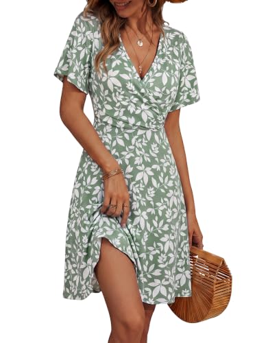 FENSACE Women Summer Dresses Knee Length Wedding Guest Womens Beach Dress