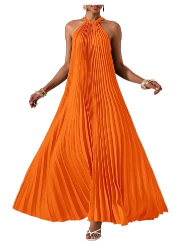 OYOANGLE Women's Summer Long Maxi Dress Wedding Guest Party Vacation Dress