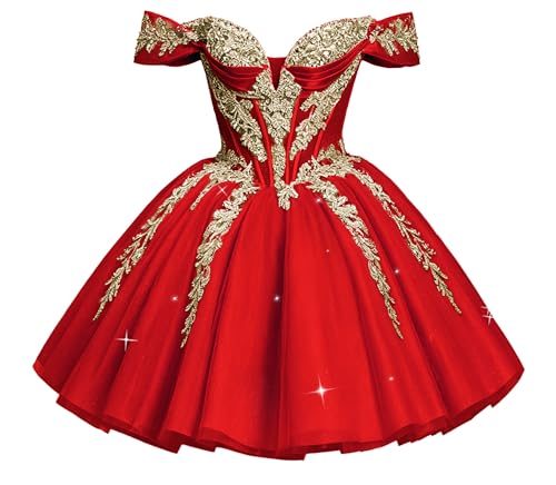 Uiykhr Crystal Tulle Red DAMA Dresses for Quinceanera Size 0