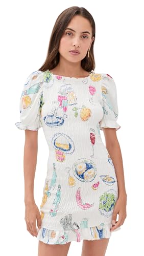 Lisa Says Gah Women's Soho Mini Dress, Euro Breakfast, L