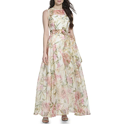 Eliza J Womens Dresses Dress,Ivory Multi, 12