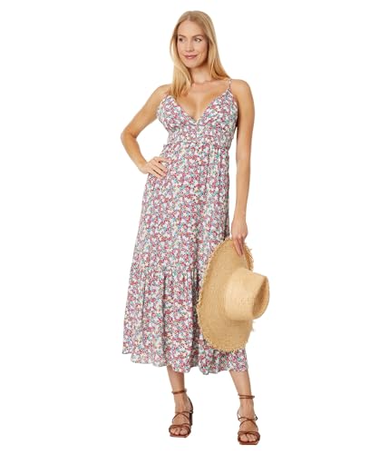 Steve Madden Apparel Lisa Dress, White Ditsy Floral, Medium