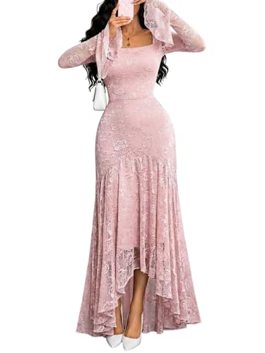 GothDark Pink Flowy Dress Party Dresses Pink Large Fits US Size 8 to 10