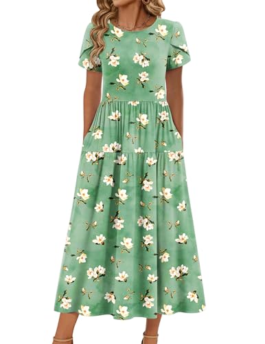 Zeagoo Summer Dresses for Women 2026 Casual Loose Bohemian Floral Dress