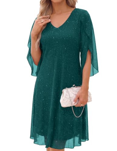 Zelroxa Womens Sequin Cocktail Short Sparkly Formal Wedding Guest Dress