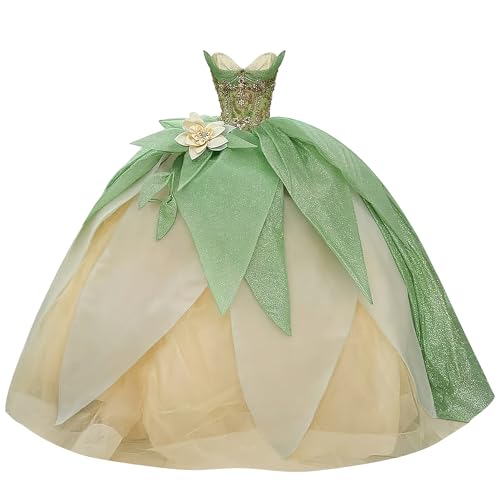 XYAYE Tulle Quinceañera Dress Glitter Lace 16 Dress Sage Green Size 16 Plus