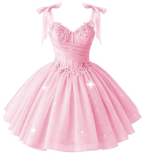 XVPDXHF Tulle Pink DAMA Dress Off Shoulder Homecoming Dress Size 2