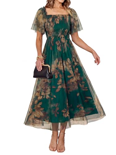 Simplee Womens Floral Maxi Dresses 2026 Summer Boho Wedding Guest Dress