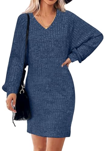 Fall Outfits Sweater Dress Long Sleeve Bodycon Formal Dresses for Women