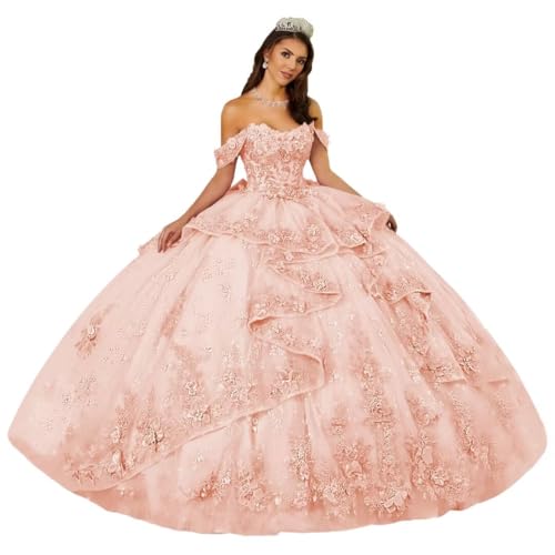 DXUOPL Lace Applique Quinceanera Dresses Sweetheart 15 Dress Size 12
