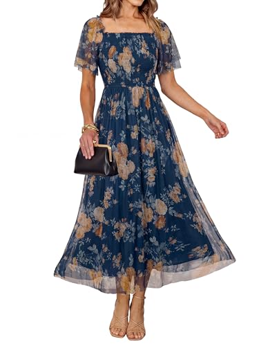 Simplee Womens Floral Maxi Dresses 2026 Summer Boho Wedding Guest Dress