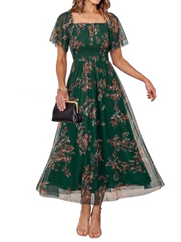 Simplee Womens Floral Maxi Dresses 2026 Summer Boho Wedding Guest Dress