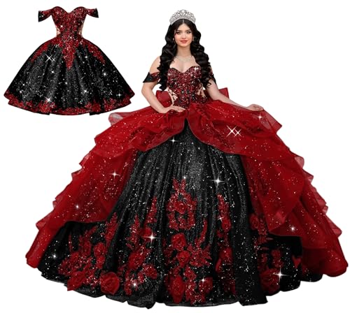 Mauuwy Rust Gothic Quinceanera Dresses with Detachable Skirt Size 6